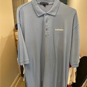Light Blue Kirby Logo Pullover Polo Size 2XL